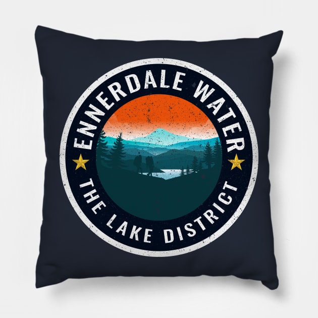 Ennerdale Water - The Lake District, Cumbria Pillow by CumbriaGuru