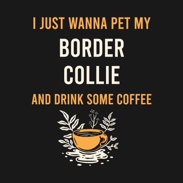 Border Collie Dog Coffee by Hanh Tay