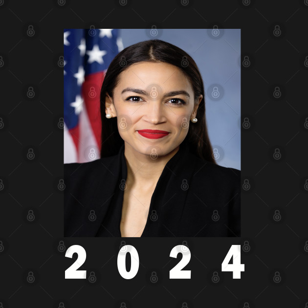 Alexandria Ocasio-Cortez 2024 - Bitches Get Stuff Done - Kids Long Sleeve T-Shirt | TeePublic