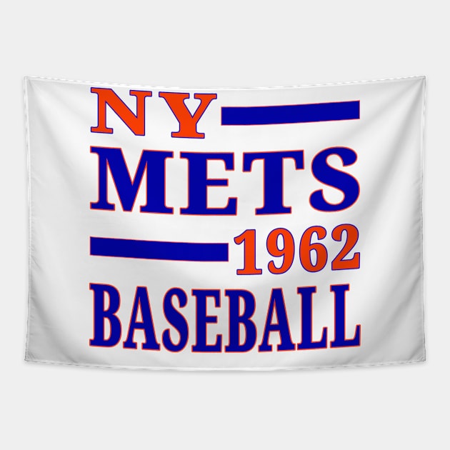 NY Mets Baseball Classic Tapestry by Medo Creations