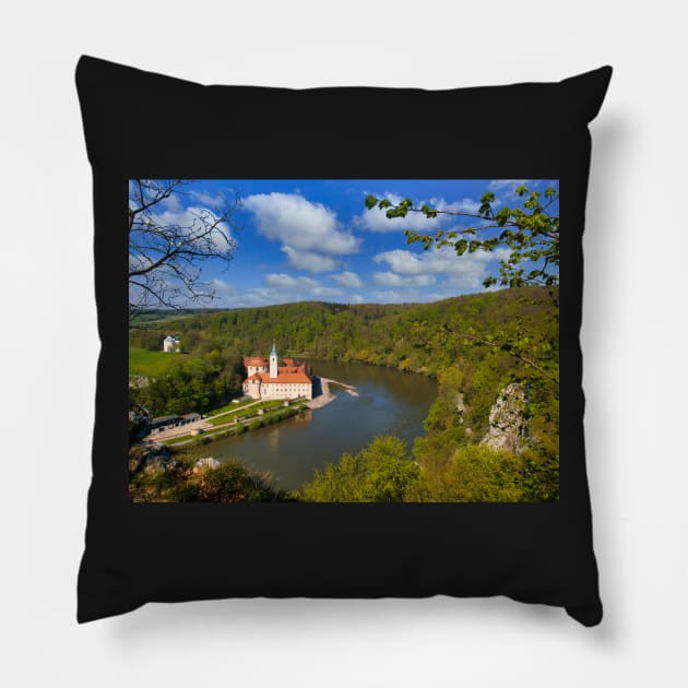 Weltenburg Abbey on the Danube Pillow by dags