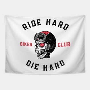 Ride Hard / Die Hard Biker Club (Vintage Faded Look) Tapestry