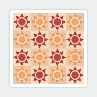 Repeating pattern with sun Magnet