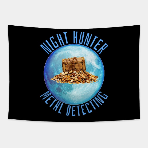 Metal detecting t-shirts designs Tapestry by Coreoceanart