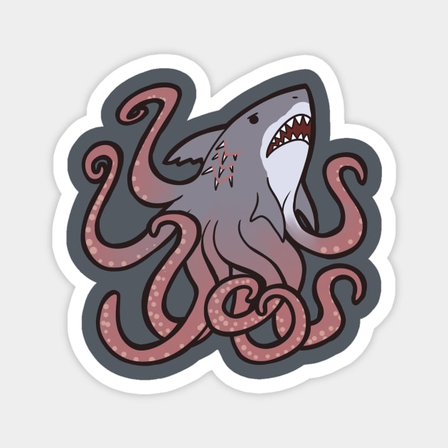 Sharktopus Magnet by owlapin