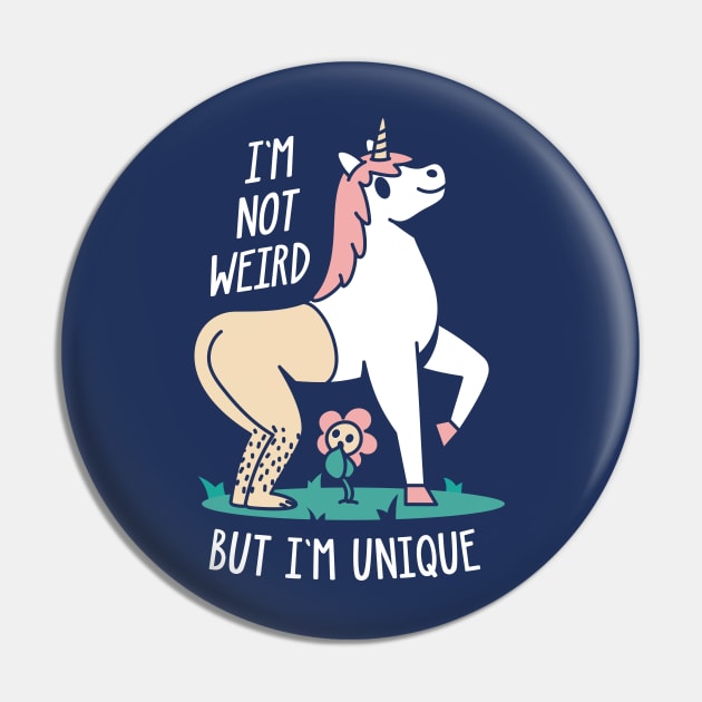 Half Human Half Unicorn (Dark Version) Pin by rarpoint