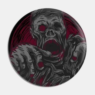 Undead Zombie Pin