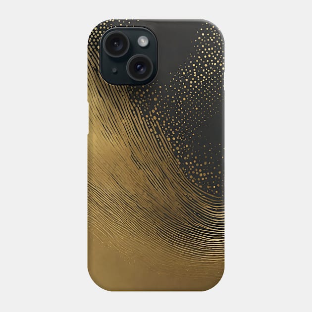 Black and Gold Phone Case by Alihassan-Art