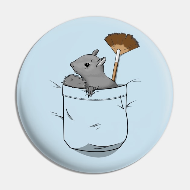 The Pocket Squirrel Pin by StarkContrastDesigns