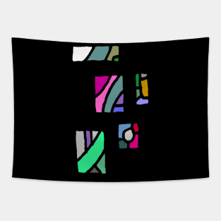 Abstract Art Color Patchwork Design Tapestry