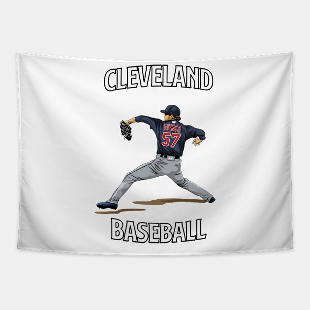 CLEVELAND BASEBALL Tapestry by AWANG ART STUDIO