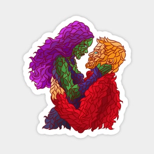 Favorite couple superhero Magnet