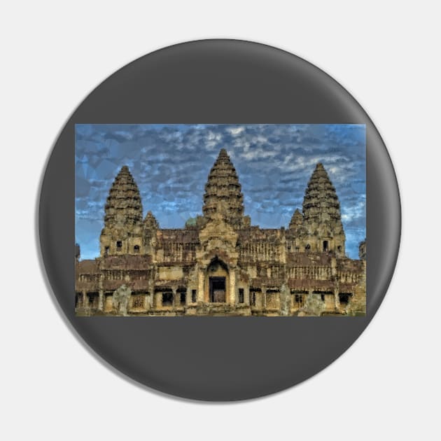 Low Poly Angkor Wat Pin by TRIME