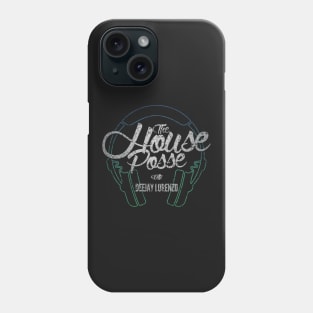 Dark Grunge Green Headphone (The House Posse) T-Shirt Phone Case