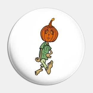 Pumpkin head halloween zombie Pin