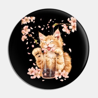 Boba Cat Fantasy Pin