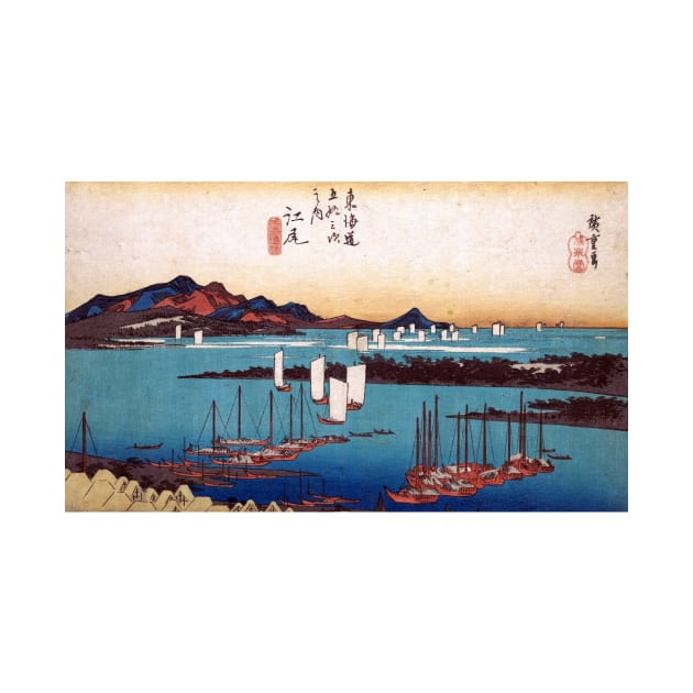 Utagawa Hiroshige Panorama of Miwo Pine Wood from Ejiri by pdpress