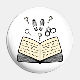 Reading Books Lover Mystery Books Pin