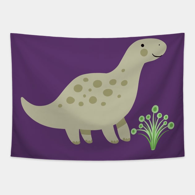 Baby Brontosaurus Tapestry by Rebelform