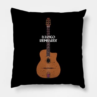 Django Reinhardt Gypsy Jazz Guitar Pillow