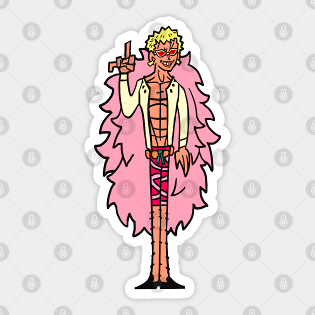 One Piece Total Drama Doffy One Piece Anime Autocollant Teepublic Fr