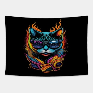 cool cat Tapestry