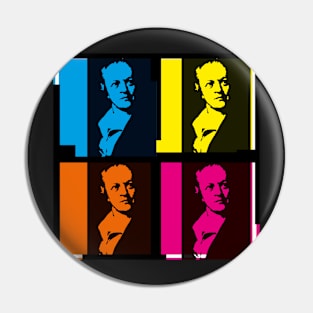 WILLIAM BLAKE - POET - Colourful, pop art style design Pin