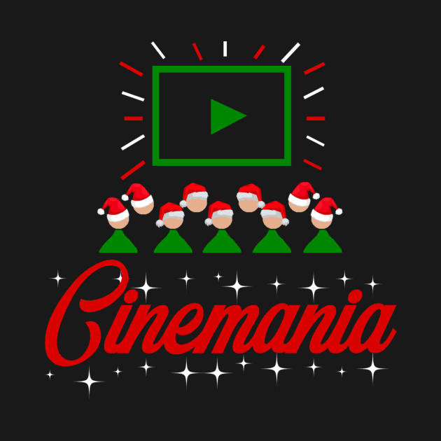 Cinemania Festive Logo T-Shirt by Cinemania World