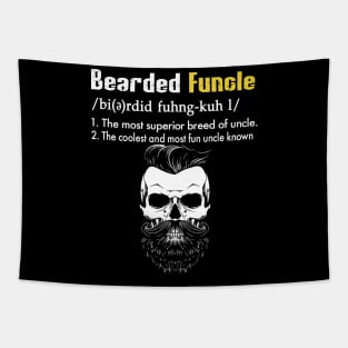 Bearded Funcle Funny Family Gifts Tapestry