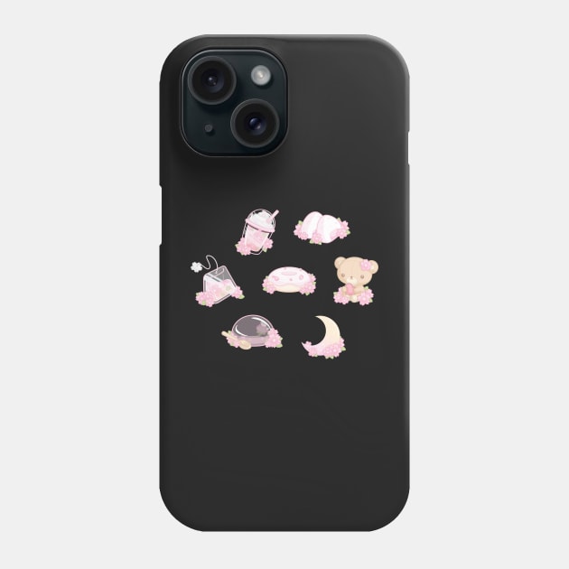 Cherry Blossom Collection Sticker Sheet Phone Case by cSprinkleArt