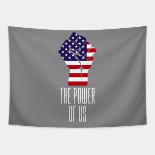 The power of US American flag Tapestry