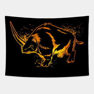 Colorful elasmotherium Tapestry