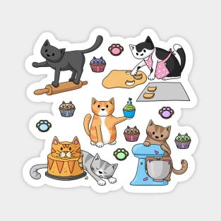 Baking Cats Magnet