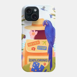 Never stop exploring Phone Case