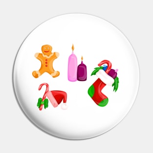 Christmas icons Pin