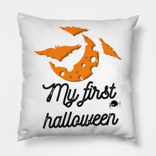 Funny My first bat halloween Pillow