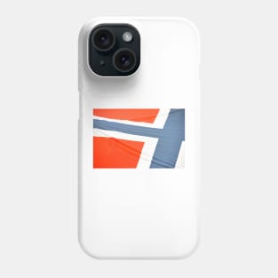 Norwegian flag abstract Phone Case