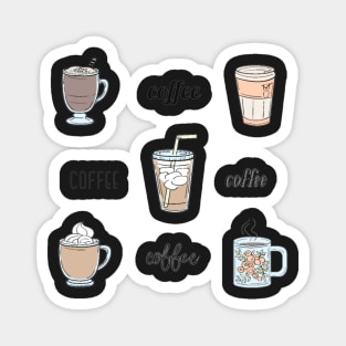 Coffee Lover's Sticker Sheet (9pcs) Magnet