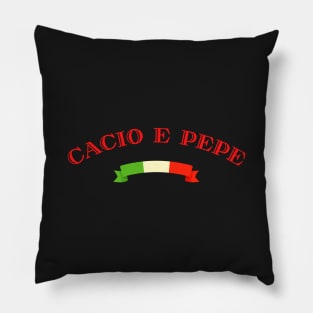 Cacio e pepe italian pasta Pillow