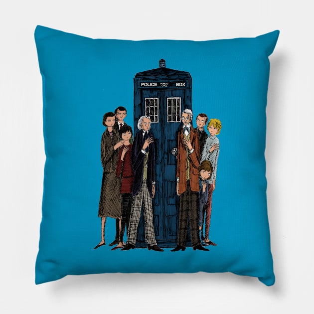 Doctor Who: The First Doctors Pillow by Bret M. Herholz