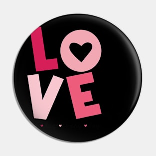 Love All Day Every Day Valentines Day Matching Couple Gifts Pin