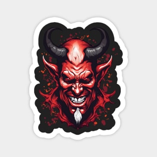 Cheerful Devil: A Splash of Mischief Magnet