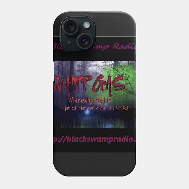 Black Swamp Radio's Swamp Gas Logo Phone Case by wisefrog