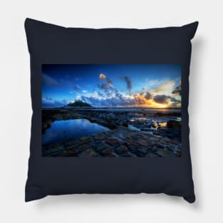 St Michael's Mount Sunset Pillow