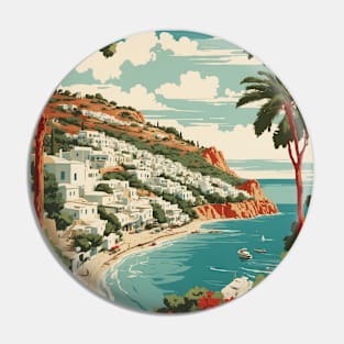 Skyros Greece Tourism Vintage Travel Poster Pin