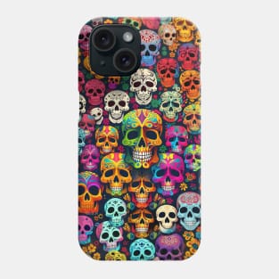 Colorful Skull Pattern design #1 Phone Case