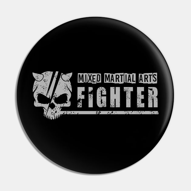 MMA Fighter grey version Pin by Toogoo