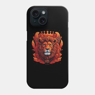Lion face art Phone Case