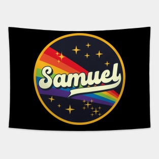 Samuel // Rainbow In Space Vintage Style Tapestry