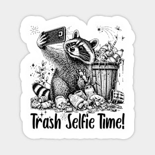 Funny Racoon Selfie Magnet